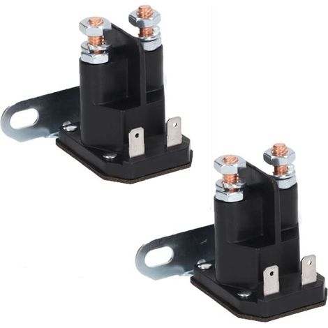 2 Pièce de Rechange D'accessoires de Tracteur de Pelouse de Solénoïde de Relais de Démarreur de DC 12V de Cuivre D'abs en Alum (1/4)