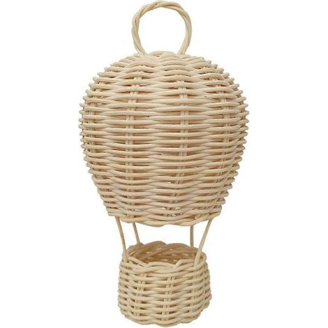 Handgewebter Rattan-Heißluftballon-Anhänger für kreative Dekorationen (1/5)