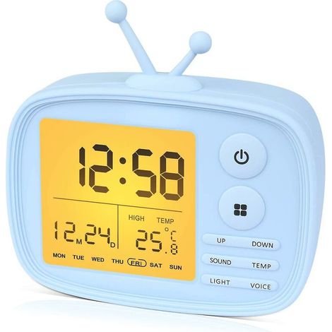 Réveil numérique mignon en forme de téléviseur avec affichage de la température BLOW (1/3)