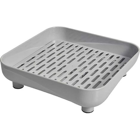 Égouttoir à vaisselle pliable en plastique avec poignée, idéal pour casseroles, poêles et verres.-AquaForge (1/3)