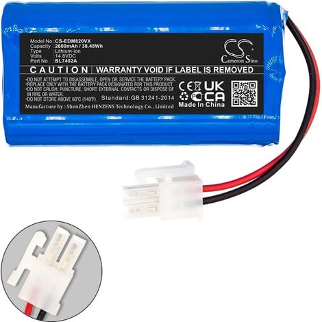 NX - Batterie aspirateur compatible Ecovacs 14.8V 2600mAh - BL7402AUR18650ZT-4S (1/4)