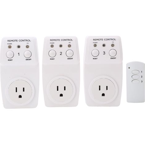 Remote Control Switch Socket Intelligent ABS Wireless for High Power Supply Device US Plug 120V