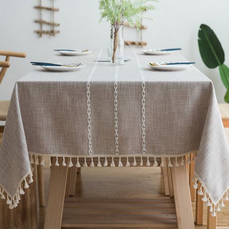 Nappe rectangulaire, nappe de cuisine, nappe imperméable rectangulaire pour pique-nique ou ferme
