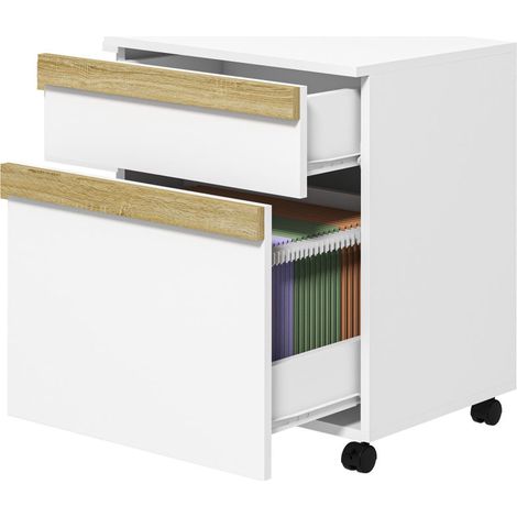 Caisson de Bureau, 2 Tiroirs, en Métal
Table pour Imprimante, pour Bureau, Préassemblé, 50 x 39 x 59 cm, Blanc Mat (1/5)