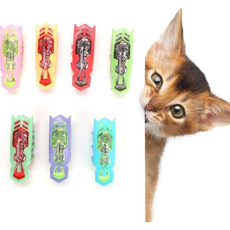 Lot de 7 mini souris électroniques mignonnes pour chat, jouet interactif pour l'entraînement et la réduction du stress (1/5)