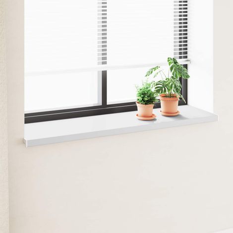 vidaXL Appui de fenêtre Blanc 120 x 40 x 4,5 cm PVC (1/5)