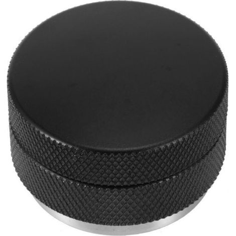 Tamper Café 51mm Réglable - Fond Fileté Antidérapant - Distributeur Et Niveleur - Outil Barista Noir - 1 Pièce (1/5)