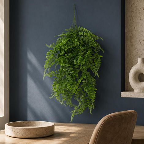 Artificial Hanging UV and Fire Resistant Green Pothos Plant 85cm (1/4)
