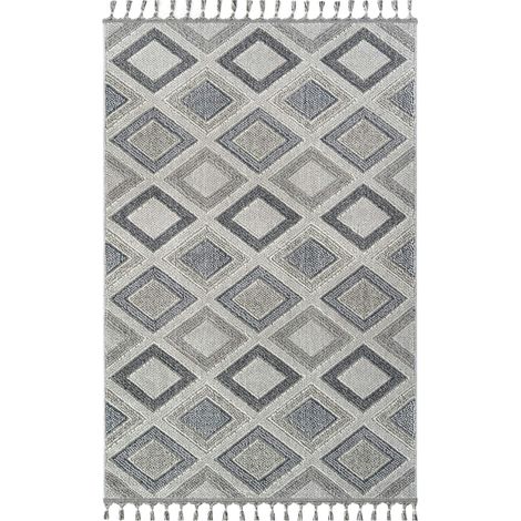 Tapis gris contrasté – losanges, 120x180 cm ISTANBUL (1/5)