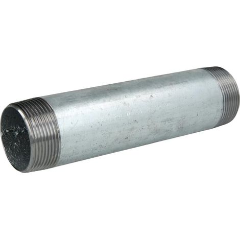 Nipple double galvanisé 1 1/2'' x 180 mm
