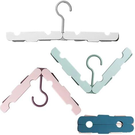 Cintres de Pliables Voyage 4 Pièce Cintres de Voyage Pliables Cintres Pliables Portable Cintres Portatifs Vêtements pour Penderie Cintre Extensibles Cintre Voyage pour Rangement de Vêtements (1/5)