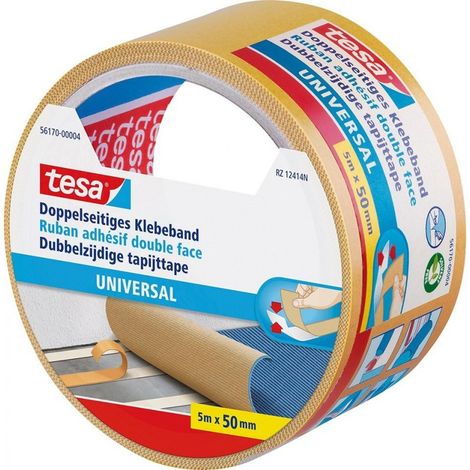Cinta adhesiva doble cara blanca Tesa 50 mm x 5 m (1/2)