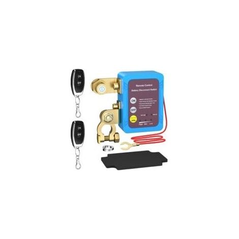 Disjoncteur de batterie 12 V, coupe-circuit antivol 240 A, coupe-circuit automatique pour voiture avec deux télécommandes (sans affichage numérique), OUYLAF (1/5)