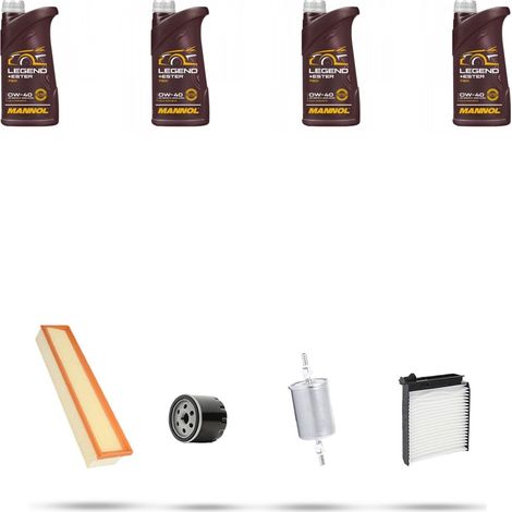 Kit tagliando 4 FILTRI e 4L OLIO compatibile con Dacia Sandero 1.4 55kw dal 2008 (1/5)