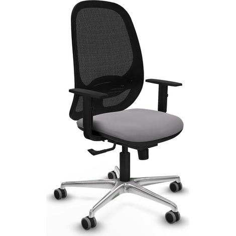 Silla de oficina piqueras y crespo Cilanco negro malla similpiel (1/2)