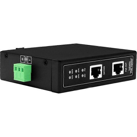 Industrieller 2,5-GHz-PoE-Injektor für DIN-Schienenmontage, 6 kV ESD-Schutz, 48–57 V, für IP-Kameras, WLAN-Access-Points, Wi-Fi-Bridges, Plug & Play, 150 W (1/5)