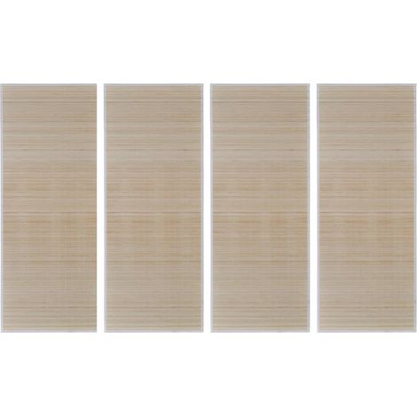 Maison Exclusive - Bambusteppiche 4 Stk. Rechteckig Natur 120x180