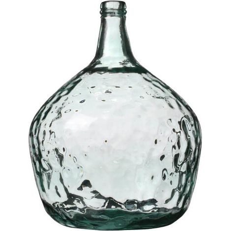 Vase Dame Jeanne 16L en Verre Recycle DIAM 29CM X H42CM