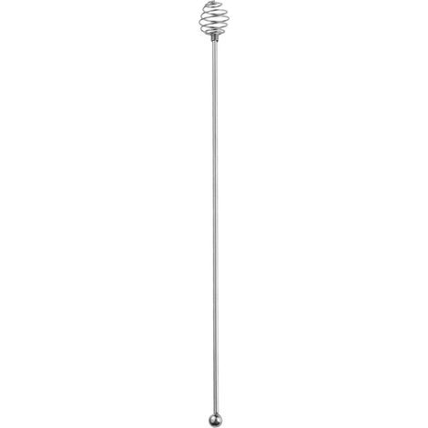 Cucchiaio per miele in acciaio inossidabile, argentato, 24 x 2 cm, 1 pezzo Cucchiaio a spirale per miele, utensile da barman (1/5)