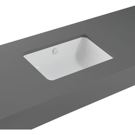 Vitra S20 Compact Under-Counter Basin 550mm Wide - 0 Tap Hole (1/3)