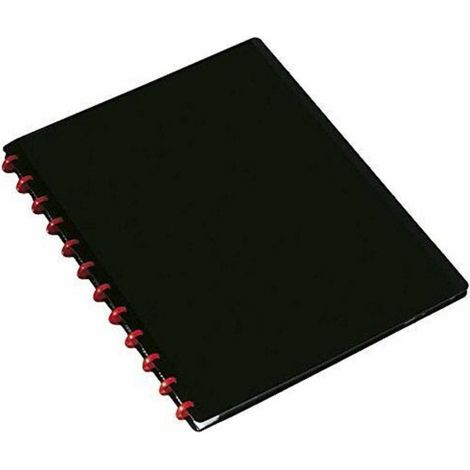 Trade Shop - Ringe Brieftasche mit 30 transparenten Umschlägen Dokumentenhalter A4-Blätter -