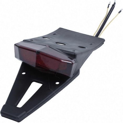 LED-Rücklicht für Offroad-Motorräder, Brems- und Stopplicht mit Kennzeichenbeleuchtung, Motocross-Kennzeichenbeleuchtung, integriertem Blinker, universell 12V, robust und wasserdicht. (1/5)
