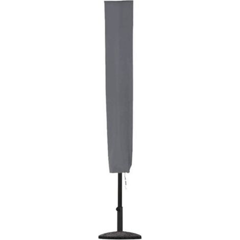Housse de Parasol, Housse de Parasol de Jardin 153 x 30 x 30 cm Tissu Oxford 600D imperméable Revêtement PVC, Gris (1/5)