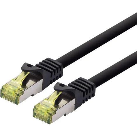 Logon PRO Patchkabel SFTP AWG26 lsoh 1,5 m CAT6A 500 MHz Schwarz, TCR6ASS015BL