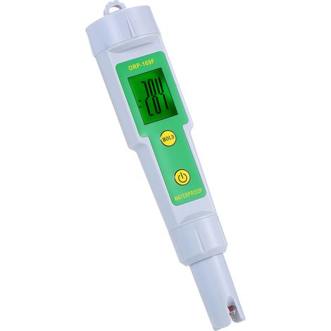 Testeur ORP étanche IP55 avec écran rétroéclairé, analyseur qualité eau potable, hydroponie, aquarium, piscine, blanc ORP-169F (1/4)