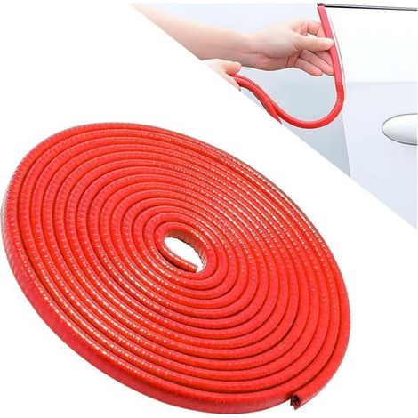 Joint de protection pour portière, joint d'étanchéité en caoutchouc pour le bord du véhicule, profilé en caoutchouc en forme de U pour l'étanchéité de la vitre latérale, compatible avec les modèles. (1/5)