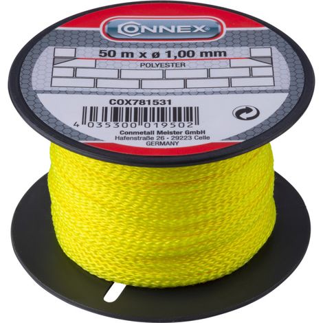 Connex Maurerschnur 50 m Ø 1 mm neon-gelb Maurerwerkzeug