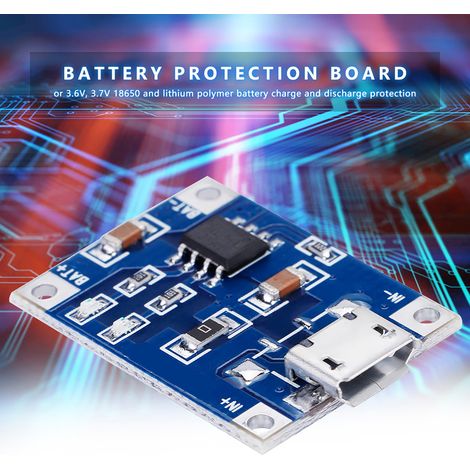 Carte de charge pour module de protection de charge de batterie au lithium 10 micro USB 1A (1/5)