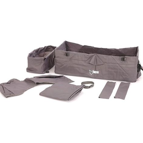 FUXTEC Stoff Bezug Bollerwagen komplett in Grau CT-500 - faltbarer Bollerwagen Wechselbezug