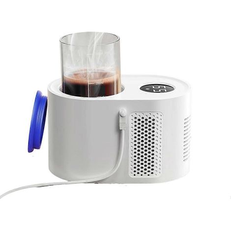 Chauffe-tasses à café, mini-réfrigérateur pour cave à vin, chauffe-tasses de bureau (refroidissement, chauffage et fermentation), prise européenne (1/5)