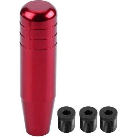 Pomello del cambio manuale per auto, leva del cambio universale in lega di alluminio da 13 cm, pomello del cambio manuale (rosso) (1/4)