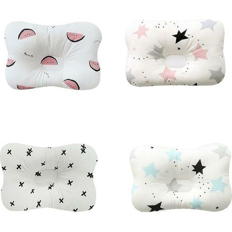 Oreiller bébé orthopédique contre la déformation, tête plate, cadeau pour oreiller moelleux pour enfants, bébé 18 x 28 cm (1/3)