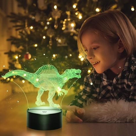 Veilleuse pour enfants, Veilleuse de Tyrannosauru 3D 16 Couleurs (1/5)