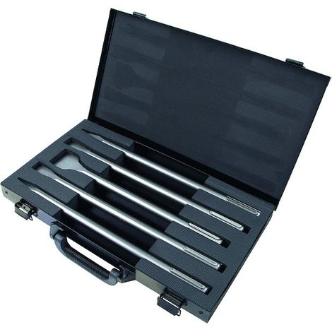 Mallette de 2 pics et 3 burins plats ref.315C - DIAGER (1/6)