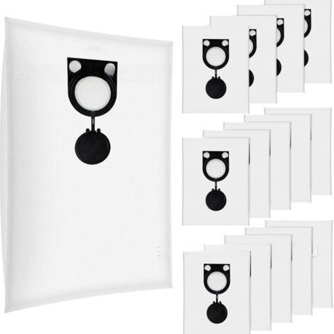 Lot de 12 sacs à poussière compatibles avec les aspirateurs Bosch BSH20 / starmix FBV20 / GAS25 / 35M (1/4)