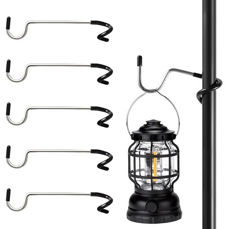 CCYKXA Supports pour lanternes de camping, crochets en S, crochets pour lanternes de camping, crochets pour lampes, support double face pour lanternes de tente suspendues, lanternes suspendues (1/5)