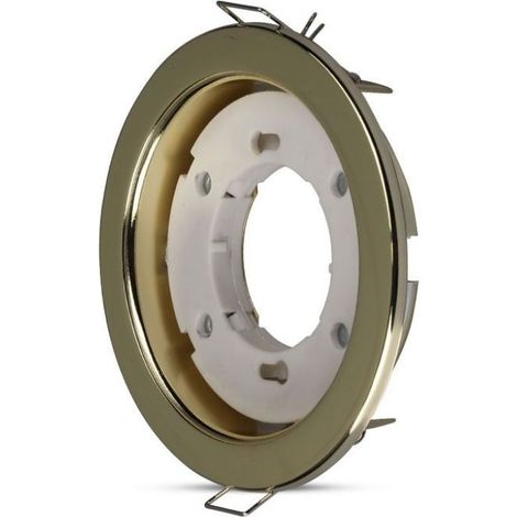 Soporte para foco empotrado redondo V-TAC, color dorado, para focos LED GX53 (1/5)