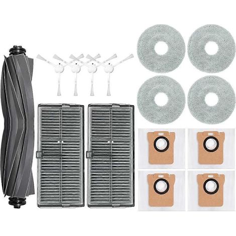Filtre pour aspirateur brosse pour aspirateur Filtre de brosse pour aspirateur filtre de M30S D103CN Robot Aspirateur Main Side Brosse HEPA Filtre Serpillière Cloth Dust Bags Accessoires (1/5)