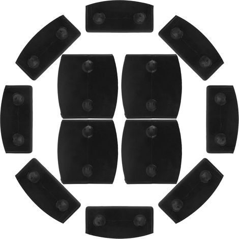 Supports de Lattes de Lit en Plastique Noir 36pcs Fixation Fiable et Légère pour Cadre de Lit Accessoires de Quincaillerie (1/5)