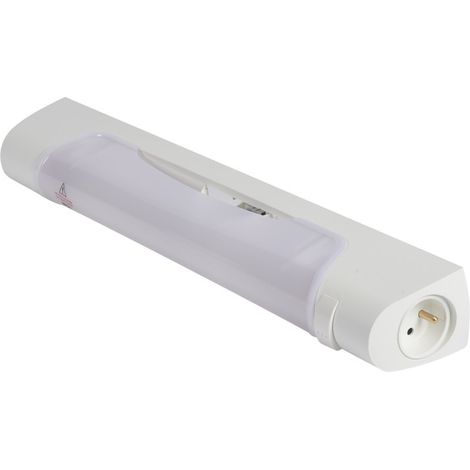 Legrand – Applique de salle de bain 470mm IP21 – Température de couleur 2900K – Flux lumineux 775lm – Interrupteur et prise 2P+T