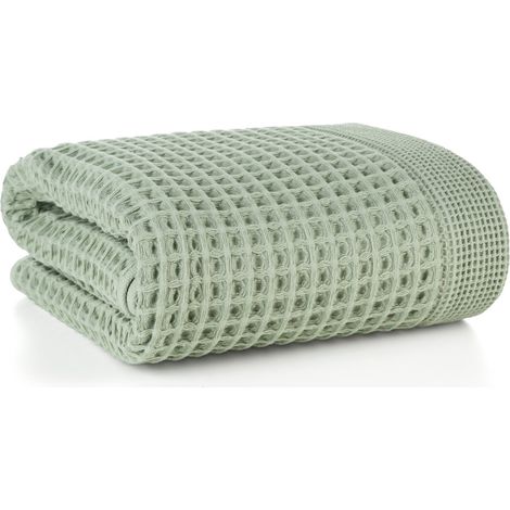 TOALLA DE BA脩O DE ALGOD脫N EUROFIRANY MELO 90 X 150 CM MENTA (1/5)