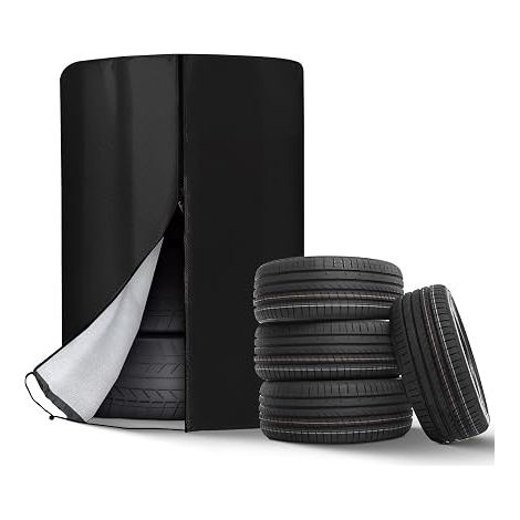 Tire Bag, Large Pockets for Car Tyres, 4 Tire Cover, Dustproof Fit for Car Tyres Under 30 Inch (Diameter 85cm X (1/5)
