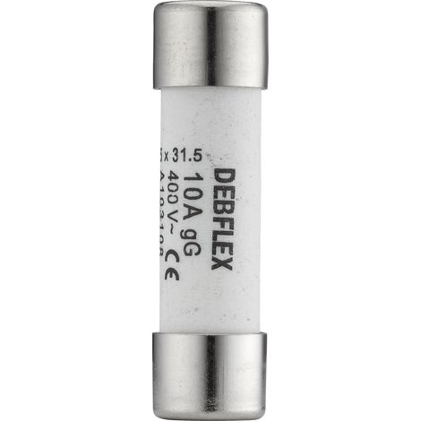 DEBFLEX - FUSIBLE AVEC VOYANT 8,5X31,5 10A 400V SACHET DE 3 - 715306