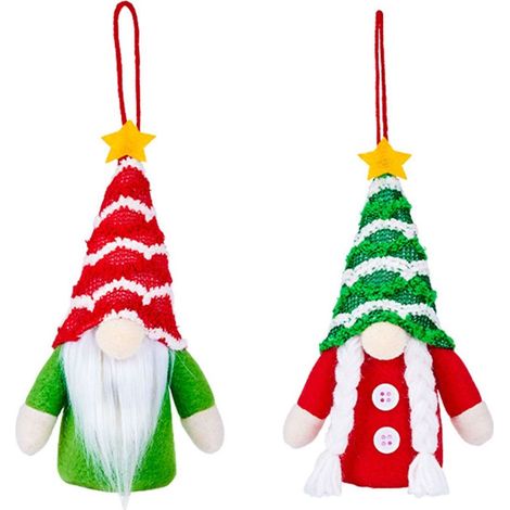 Ornement décoratif en forme de Père Noël, sur le thème de Noël, pour la maison, la table, les fêtes et la décoration saisonnière des pièces.-AquaForge (1/5)