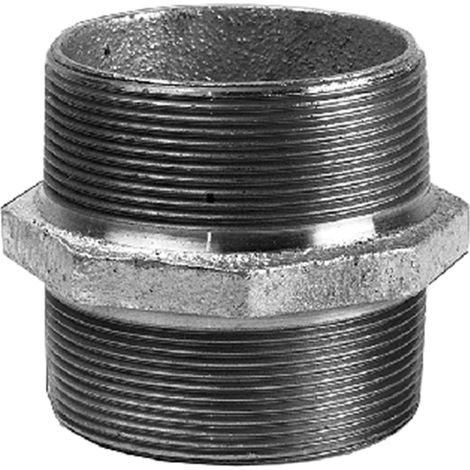 Raccord double galvanisé. Rp 2"