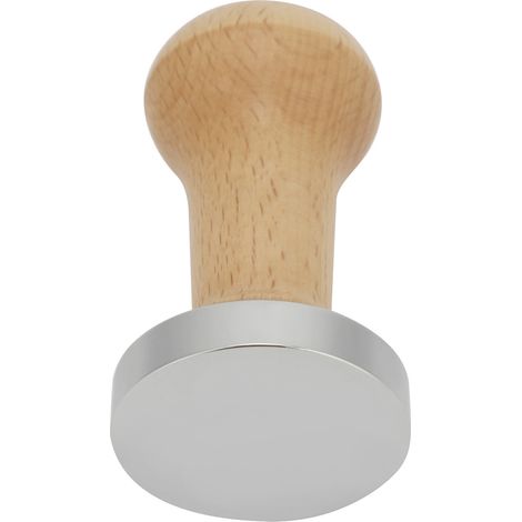 51-mm-Kaffeepulverpresse, Kaffeebereiter-Zubehör, Haushaltsartikel, Holzfarbe, 51 mm, flacher Boden (1/5)